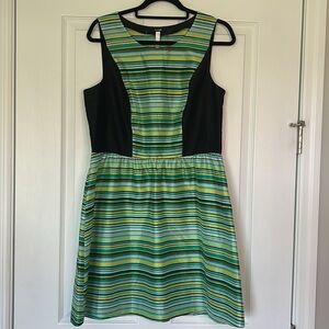KENSIE Womens Sleeveless A-line Printed Dress Size Large